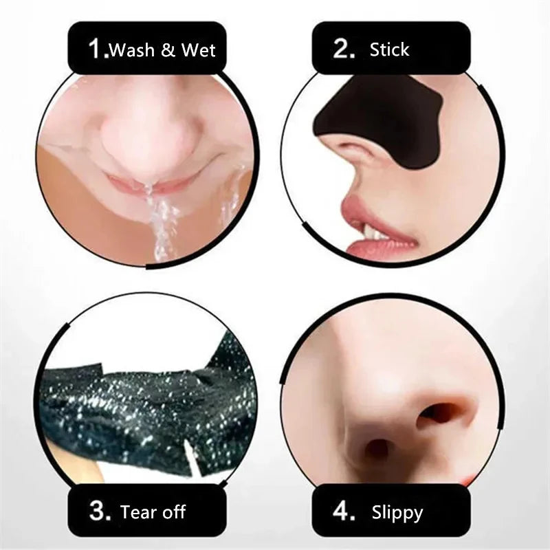 10/40/100pcs Unisex Blackhead Remove Mask Nasal Strips Shrink Cleansing Pore Nose Black Head Remove Sticker Skin Care Mask Patch Oasis Select