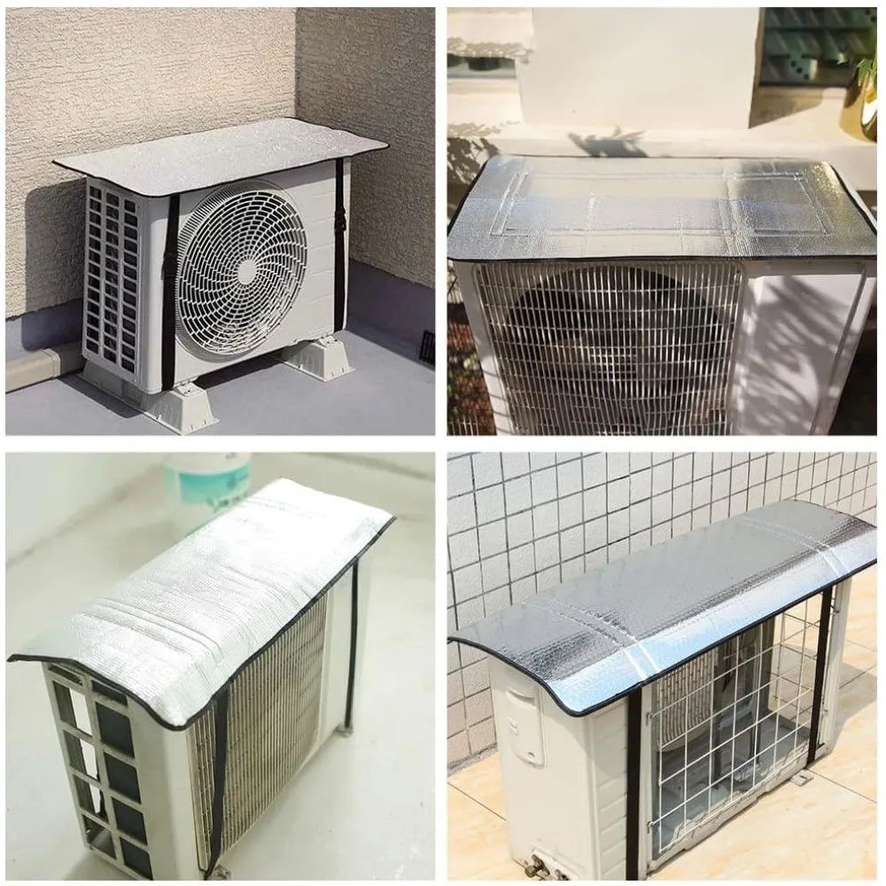 Easy Install All Weather Air Conditioner Cover Outdoor Energy Saving Rainproof Dust Prevent Sun Exposure AC Cleaning Bag Oasis Select