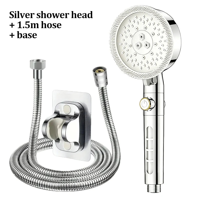 5-Mode High Pressure Handheld Shower Head with SPA Filter