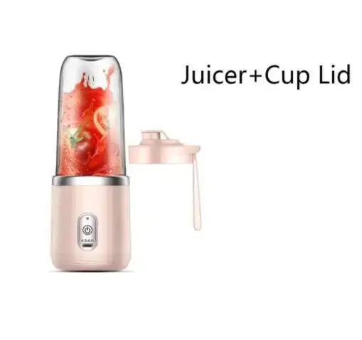 Electric Portable Juicer Blender 400ml USB Charging Fruit Smoothie Maker for Lemon Orange - Compact Juicing Cup Smoothie Blender Oasis Select Pink 1Cup