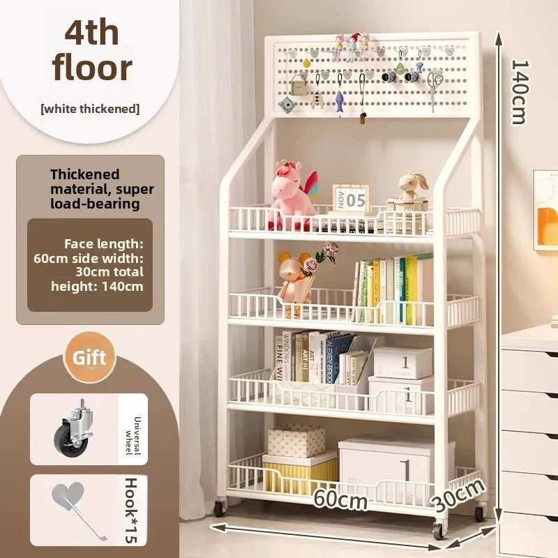 Snack shelves Internet celebrities Snack food and beverage supermarkets Mobile shelves Convenience store Multi-layer Oasis Select Four-layer 60CM A