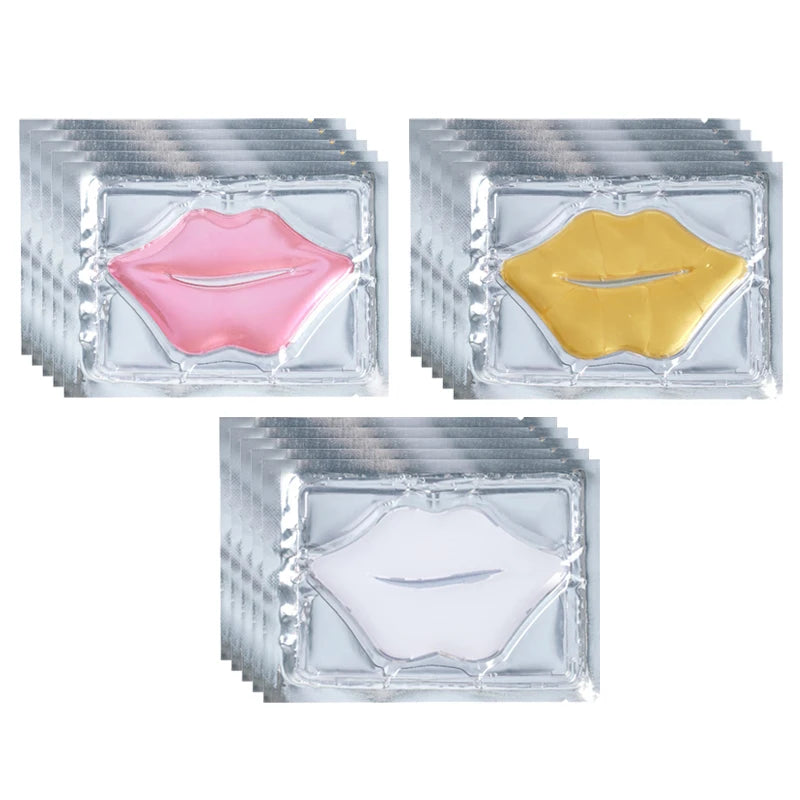 BIOAOUA Crystal Collagen Lip Mask – 5pc Plumping Lip Patches Collagen Lip Mask Oasis Select