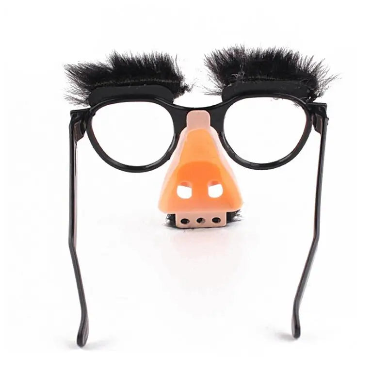 Halloween Party Eyeglasses Novelty Prank Disguise Glasses Big Nose Glasses with Eyebrows Mustache Silly Photo Props Supplies Oasis Select