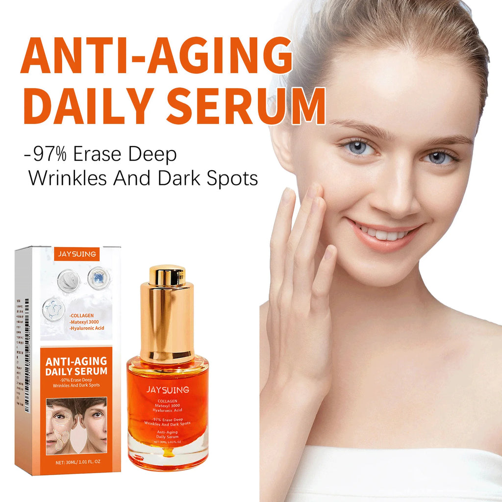Jaysuing Collagen Serum Lift Firm Skin Boost Skin Elasticity Reduce Fine Lines Brighten Smooth Daily Use Face Skin Care Essence Oasis Select