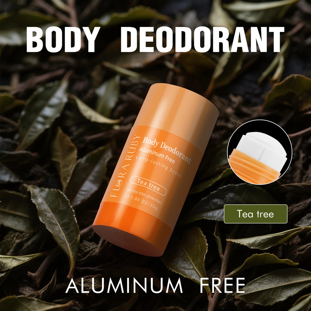 Flora Deodorant Stick aluminum free 30g/1.06oz plant extration long lasting scent super fresh all day ,easy to carry and use Oasis Select Tea tree