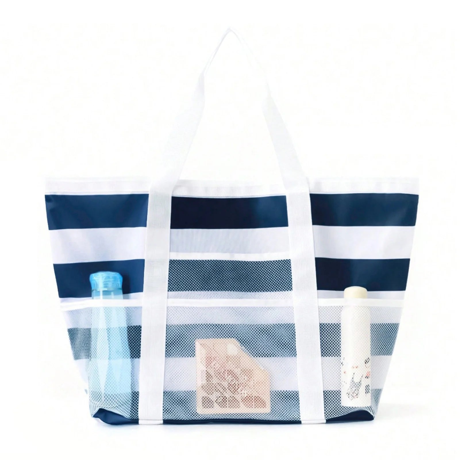 Mesh Beach Tote Bag | Large Multi-Pocket Pool & Travel Bag