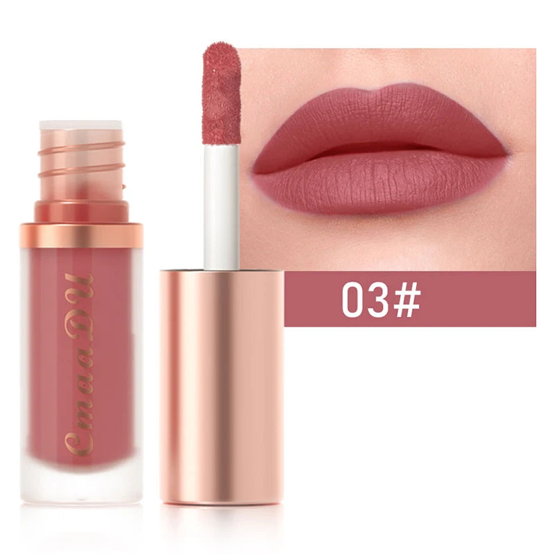 1 Pcs Velvet Matte Lipstick Lip Gloss-Long-Lasting Waterproof Non-Stick Holiday Stage Makeup Beautifully Packaged Easy Coloring Oasis Select 03