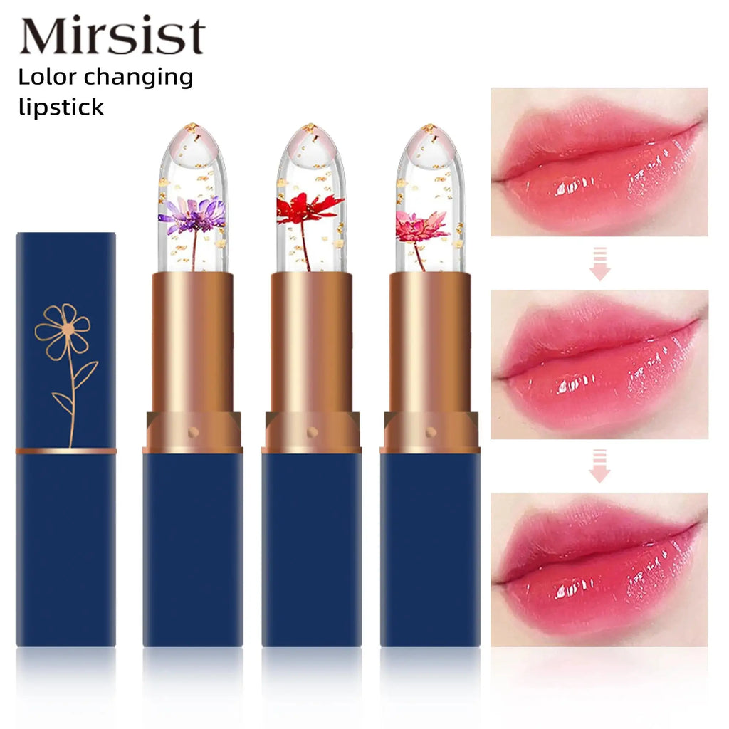 MIRSIST Color Changing Jelly Flower Lipstick – Moisturizing Balm