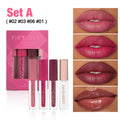 Handaiyan 4pc Velvet Liquid Lipstick Set – Waterproof Lip Gloss