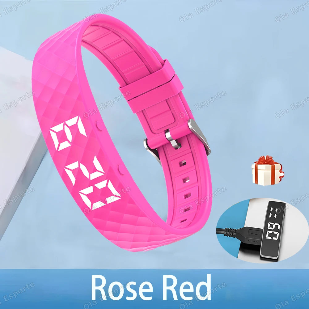 HW12 Vibrating Alarm Clock Smart Bracelet – Silent Wake-Up