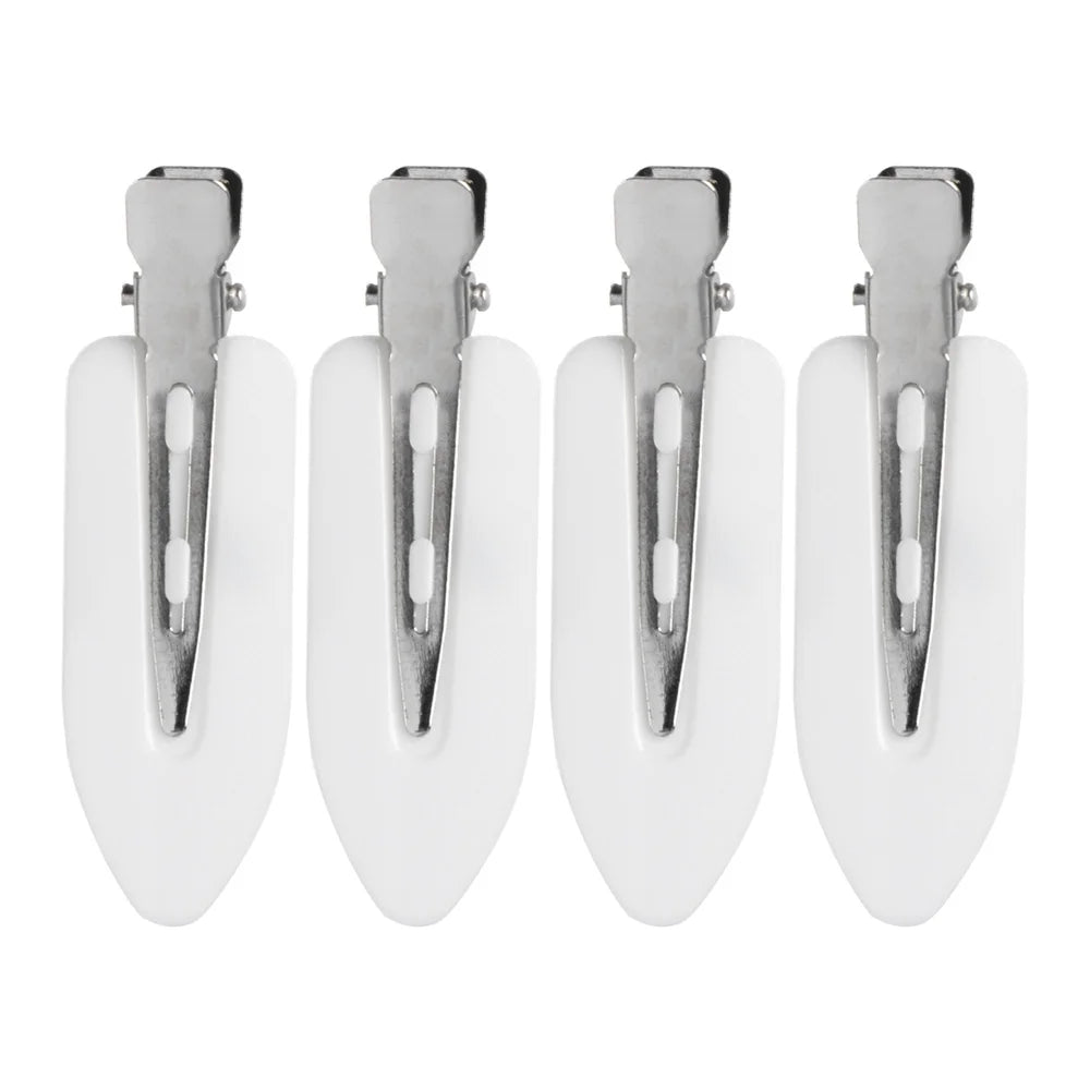 4 Pcs Seamless No Crease Barrettes Makeup Clip No Bend Hair Clip Professional Salon Styling Fixed hairpin Woman Man Hairdressing Oasis Select K65-2