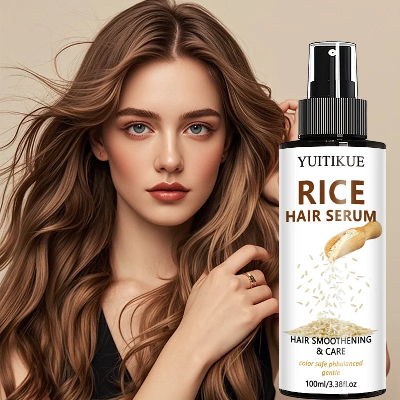 YUITIKUE Rice Water Hair Serum Spray – Strengthen & Shine