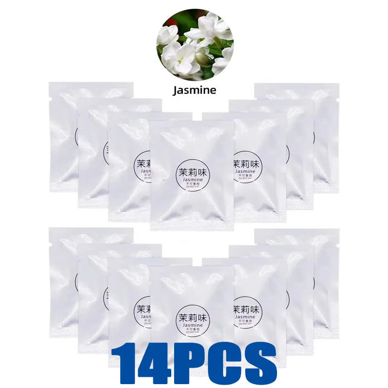 7-21pcs Solid Car Perfume Supplement Tablet Flavor Car Air Conditioner Vent Good Smell Scent Pads Car Refill For Auto Air Outlet Oasis Select 14pcs Jasmine