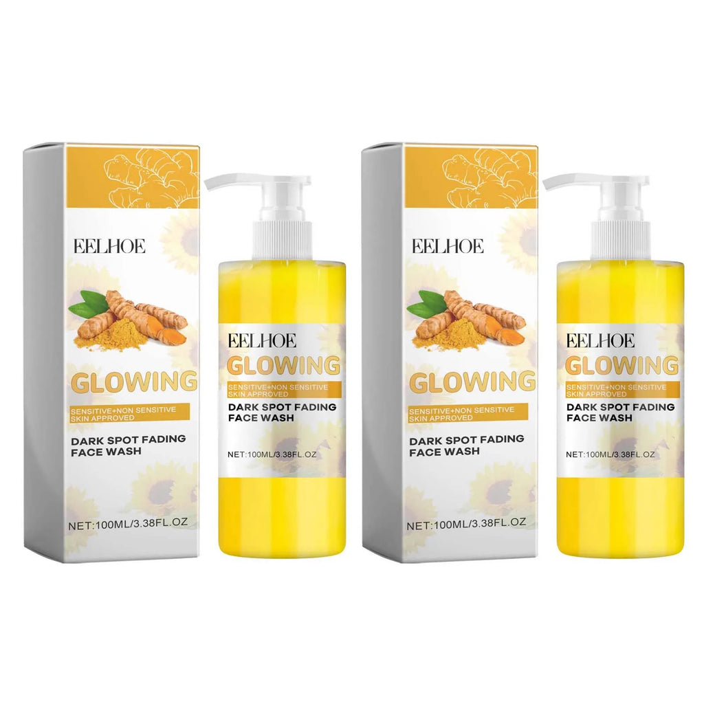 Turmeric Brightening Facial Cleanser – Glow & Deep Cleanse Facial Cleanser Oasis Select 2 x 100ml Boxed