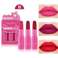 Dragon Ranee 3-Pc Matte Lipstick Set – Waterproof & Long Lasting
