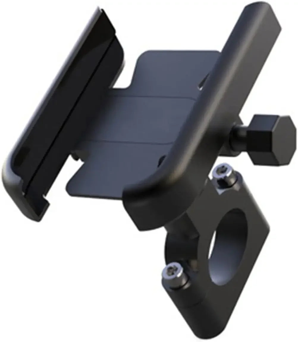 Universal Metal Motorcycle Phone Holder Aluminum Alloy Anti-Slip Bracket GPS Clip Adjustable Phone Stand for 4-6.5inch Phone Oasis Select handlebar A