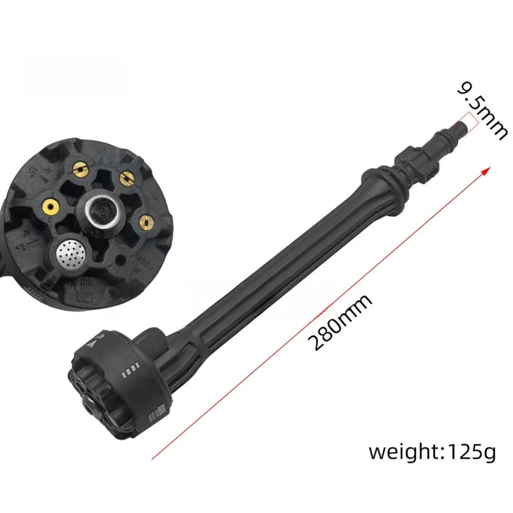 6 In 1 Wireless Lithium Car Washer Extension Rod Nozzle High Pressure Spray With 360° Rotation Nozzle For Car Wash Machine Oasis Select