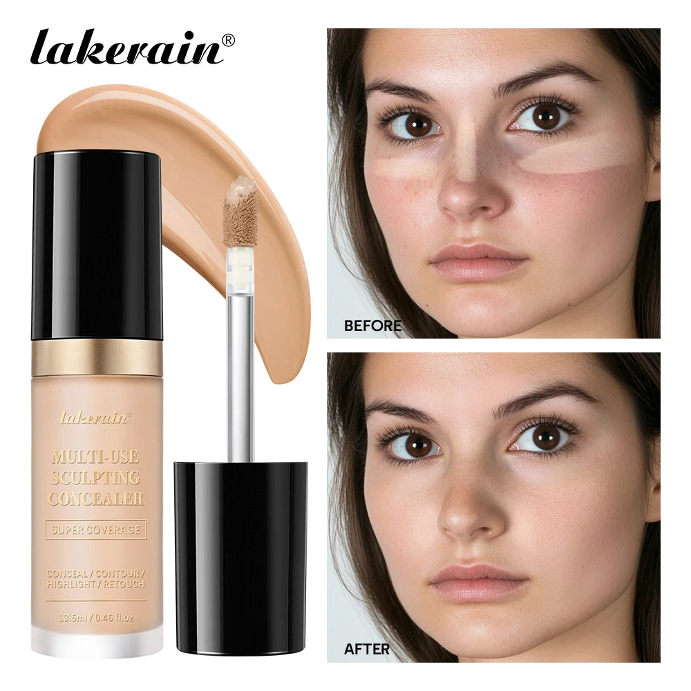 Super Concealer For Face Cover 5 Colors Highlight Contour Retouch Multi Use Super Coverage Hydrating Free Oil Formula Makeup Oasis Select