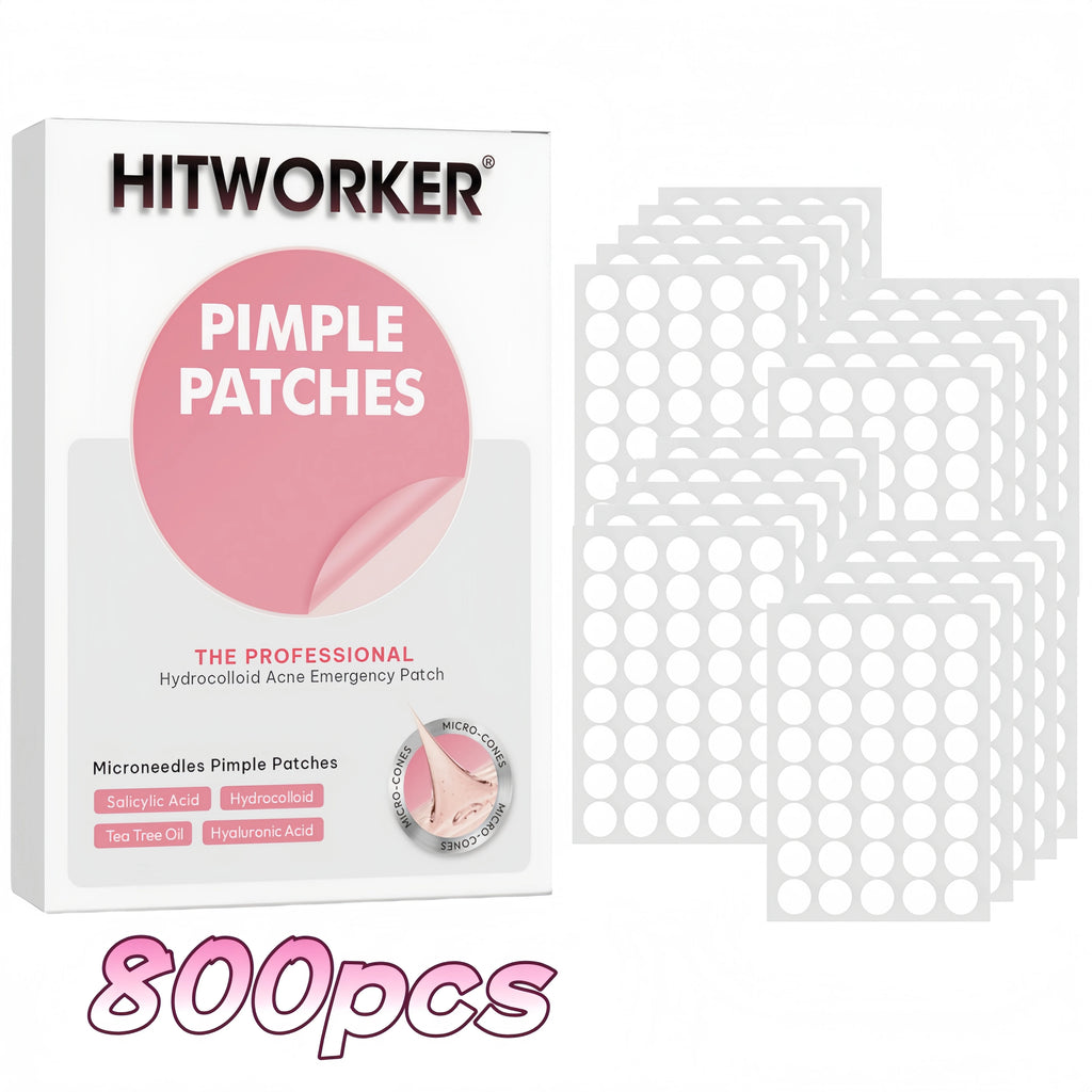 1200/800 pieces/box of acne patches - non-alcoholic, used to absorb acne secretions, non irritating, essential for acne care Oasis Select 800pcs