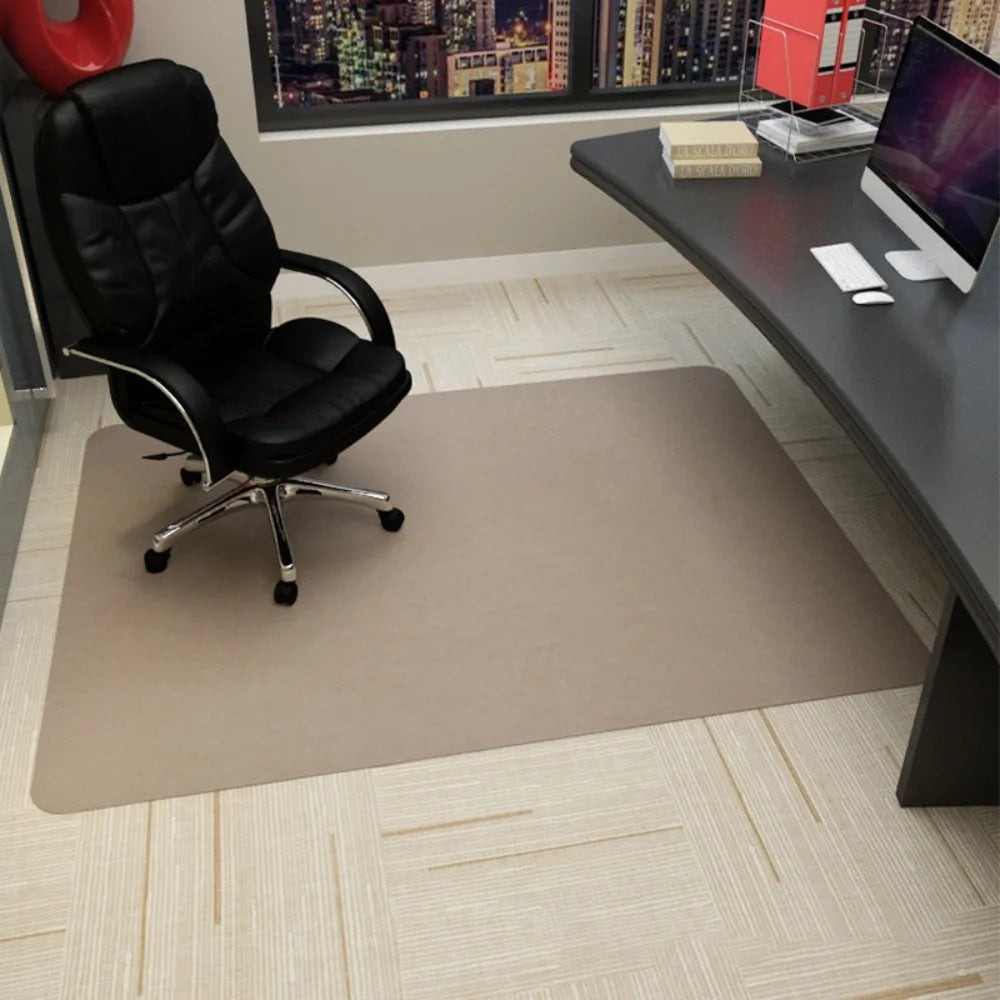 Simple Non Adhesive Office Chair Mat Self-adhesive Anti Slip Rolling Wheelchair Carpet Wooden Floor Protection Pad Home Office Oasis Select Khaki 90x120cm
