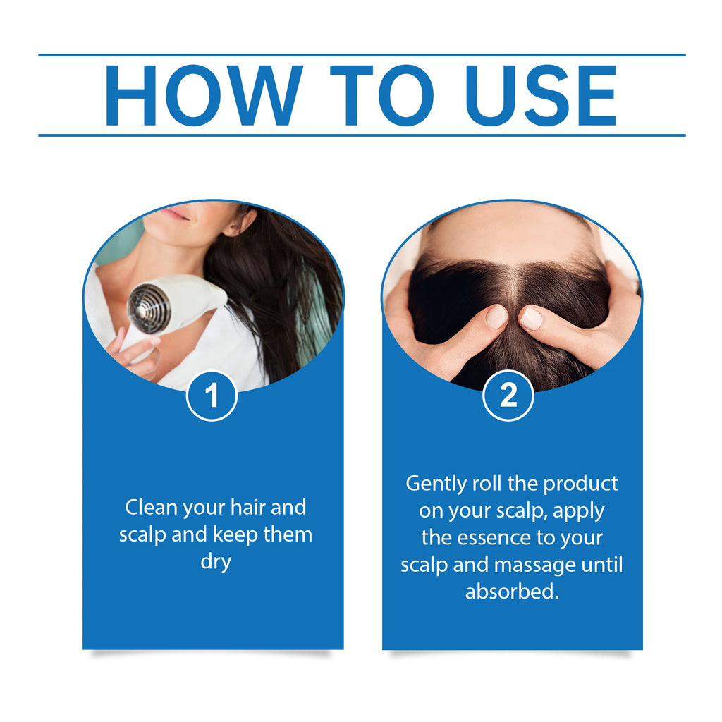 Rosemary Hair Nourishing Serum Roll-On Increase Hair Density Activate Hair Follicles Improve Scalp Health Hair Essence Care Oasis Select
