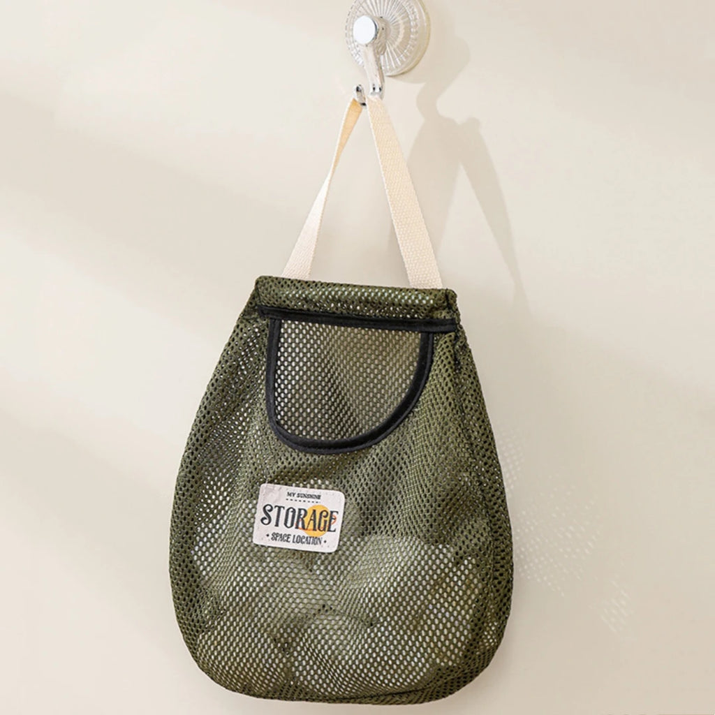 Wall Hanging Mesh Storage Bag – Closet & Wardrobe Organizer