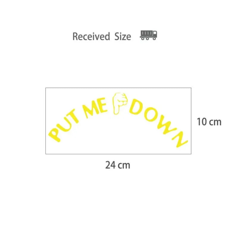 Gesture Hand Decal Funny Bathroom Toilet Seat Wall Sticker Sign For Put Me Down Home Art Refrigerator Sticker Decals Oasis Select Gold