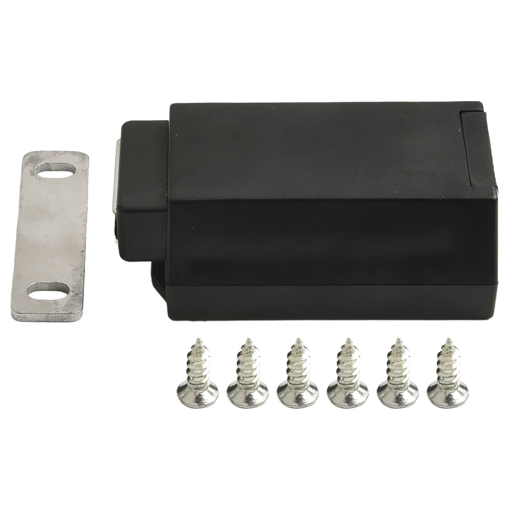 Push-to-Open Cabinet Catch – Invisible Spring Door Latch Cabinet Door Catch Oasis Select black