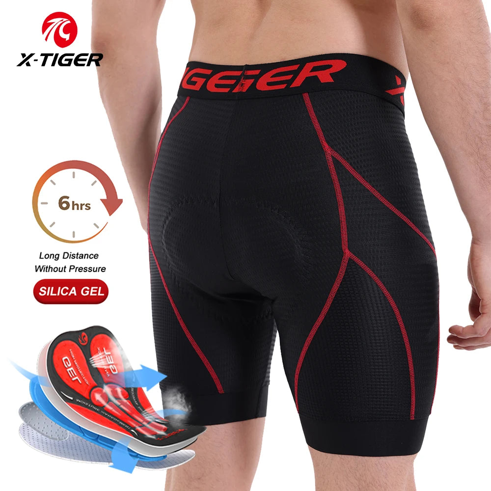 X-TIGER Cycling Shorts Breathable Mesh Cycling Underwear Gel Pad Shockproof MTB Bike Shorts Dropshipping Bicycle Underwear Oasis Select