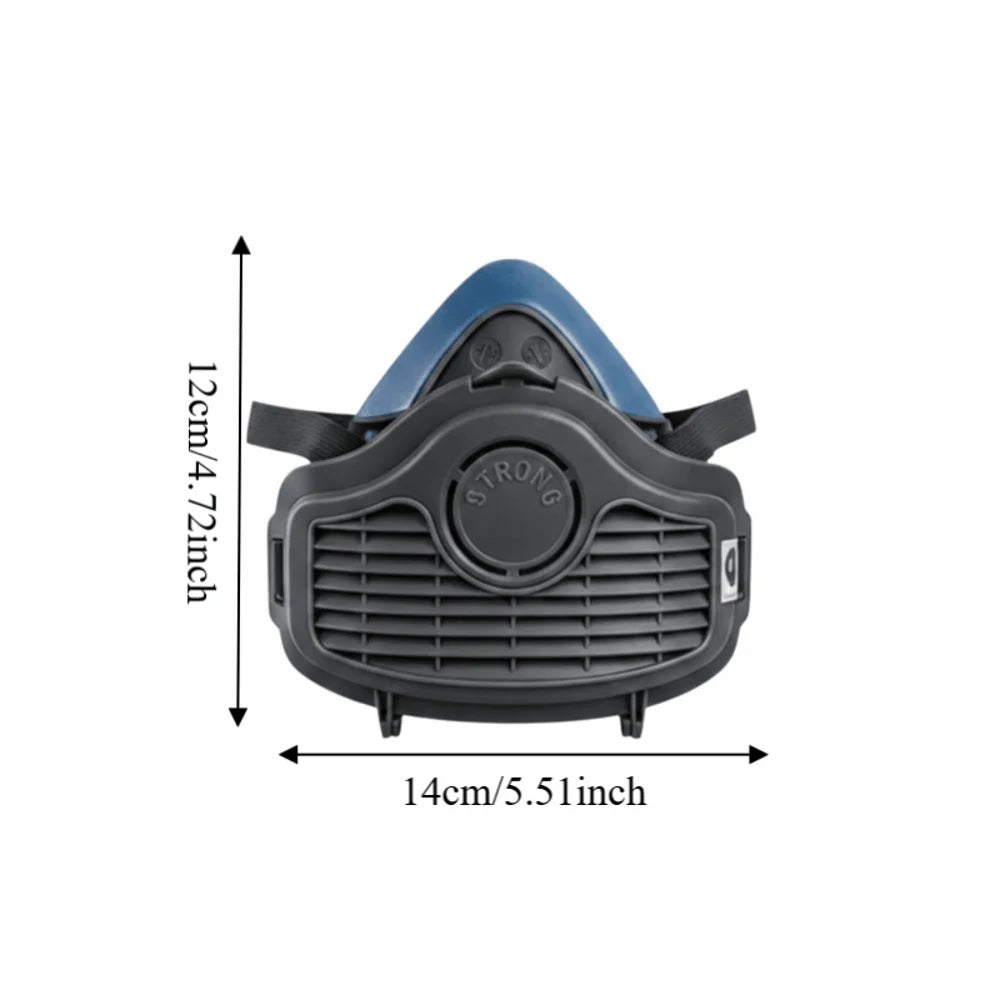 Silicone Material Silicone Dustproof Half Gas Mask Replaceable Filter Self-Priming Filter Dust Face Mask Protective Safety Oasis Select