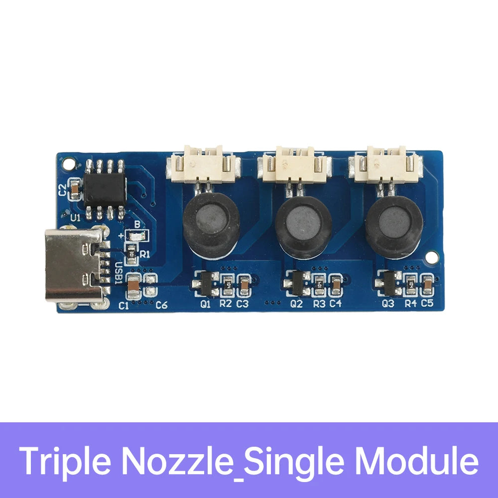 DC 5V Single Module Dual Spray Three Spray Electrified Direct Spray No Switch Ultrasonic Atomizer Humidifier Module Type C Oasis Select Single module 1