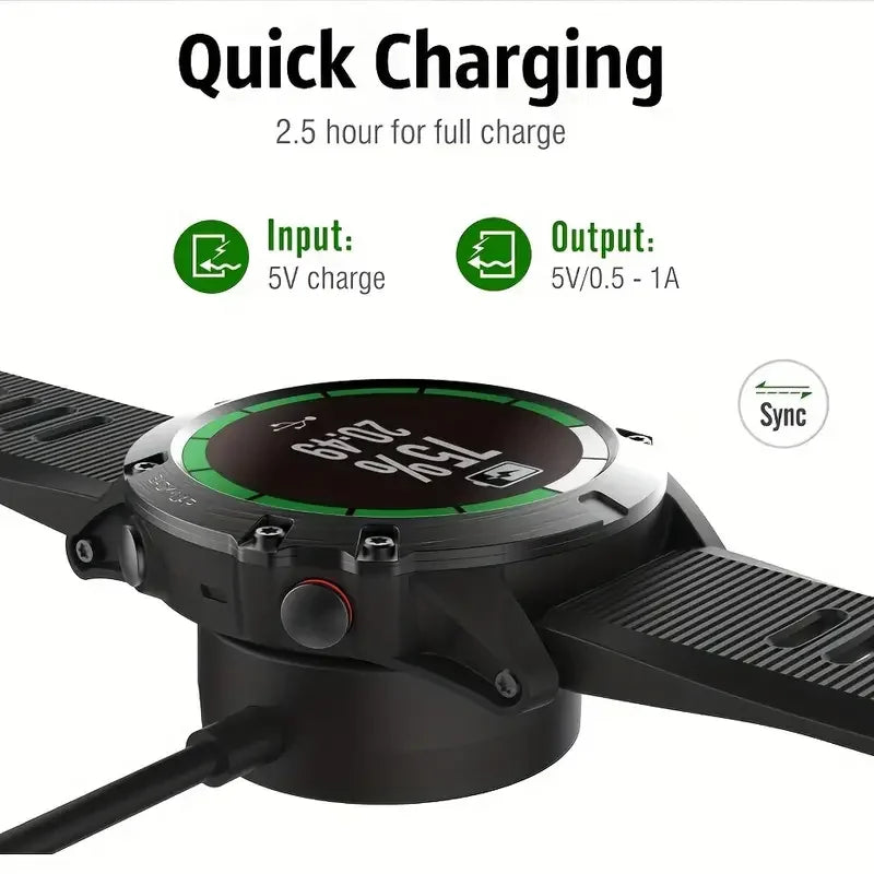 Garmin USB Charger Dock – Forerunner 965 955 Fenix 7 & More Smartwatch Charger Cable Oasis Select
