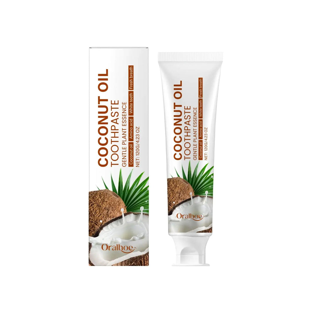 Coconut Oil Toothpaste: Freshens Breath, Nourishes Gums and Enamel, Family Oral Care Toothpaste Oasis Select 120g boxed