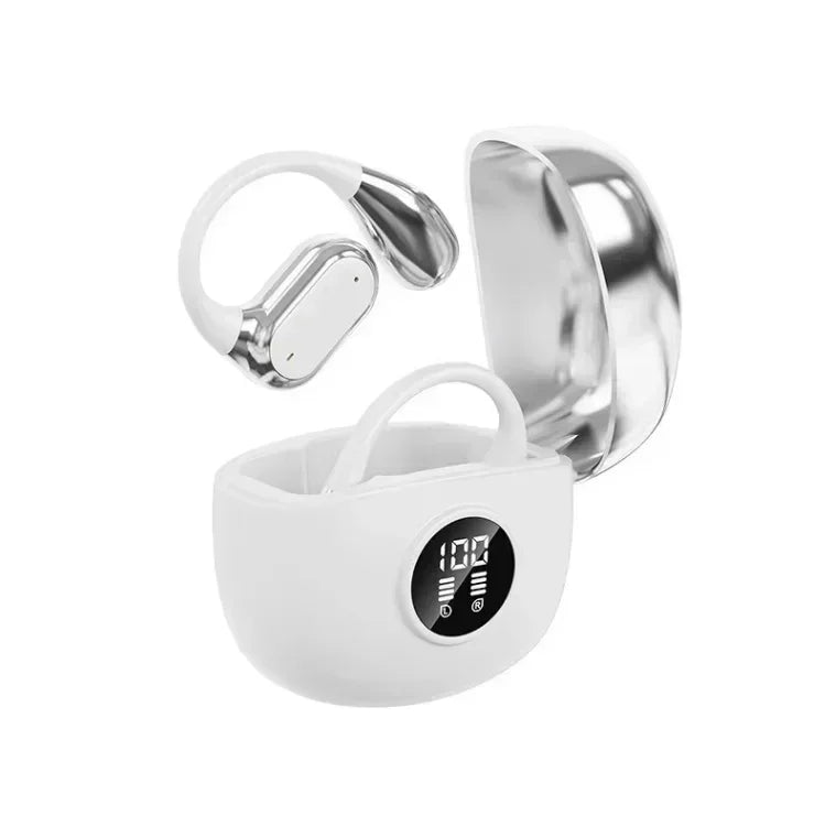 Original TWS clip-on sports headphones fasion comfortable headset music deep bass hanging Earbuds Apply to smartphones Oasis Select white