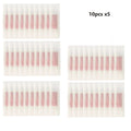 10/50pcs Facial Wax Strips Painless Hair Removal Wax Strips for Armpit Lips Leg Body Hair Remove Stickers Eyebrow Face Wax Paper Oasis Select 50PCS -pink