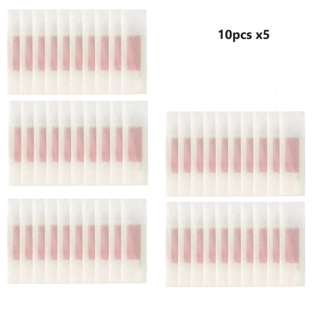 Beeswax Hair Removal Strips – Face, Legs & Body | 10/50 Pack Hair Removal Wax Strips Oasis Select 50PCS -pink