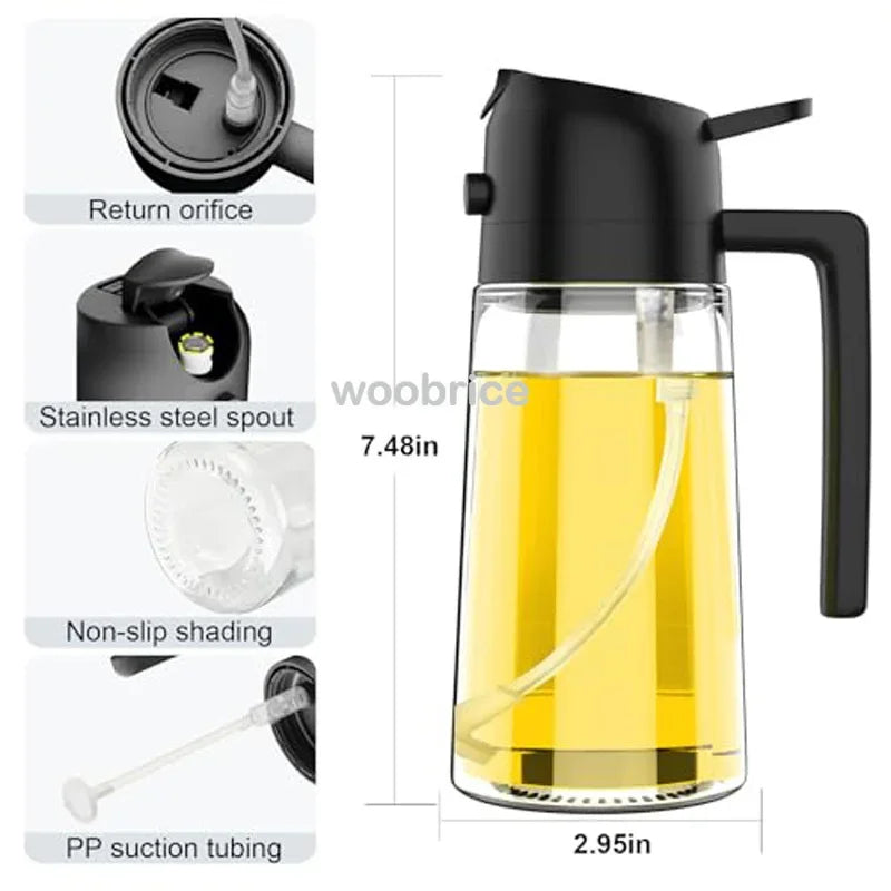 Plastic Kitchen Barbecue Cooking Spray Oil Pepper Spray Vinagrera Liquid Pimentee Oil Olive Oil Dispenser Soy Sauce Container Oasis Select