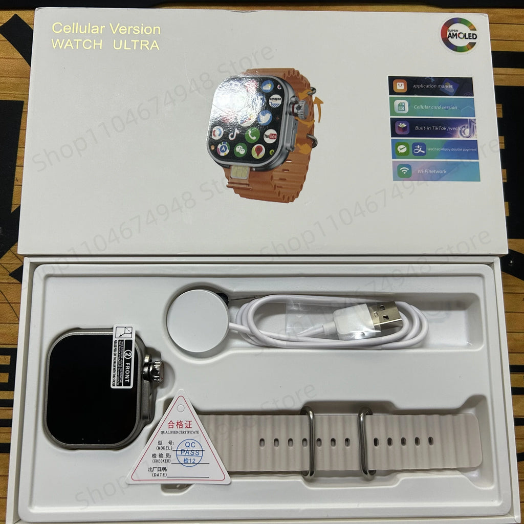 S10 Ultra CD12 Smartwatch Android 10.0 5G LTE Full Netcom Sim Card Rotary Camera GPS WIFI Touch encoder 4G Smart Watch Men Women Oasis Select Silver Gray 4GB 32GB