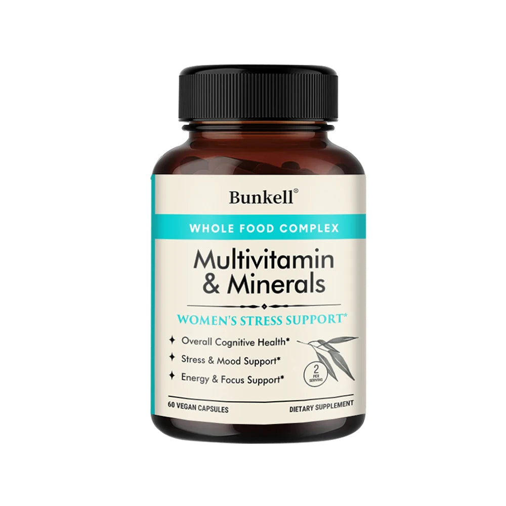 Bunkell Women's Multivitamin – Hair, Skin, Immunity & Energy Women's Multivitamin Oasis Select 5 bottle 60 count