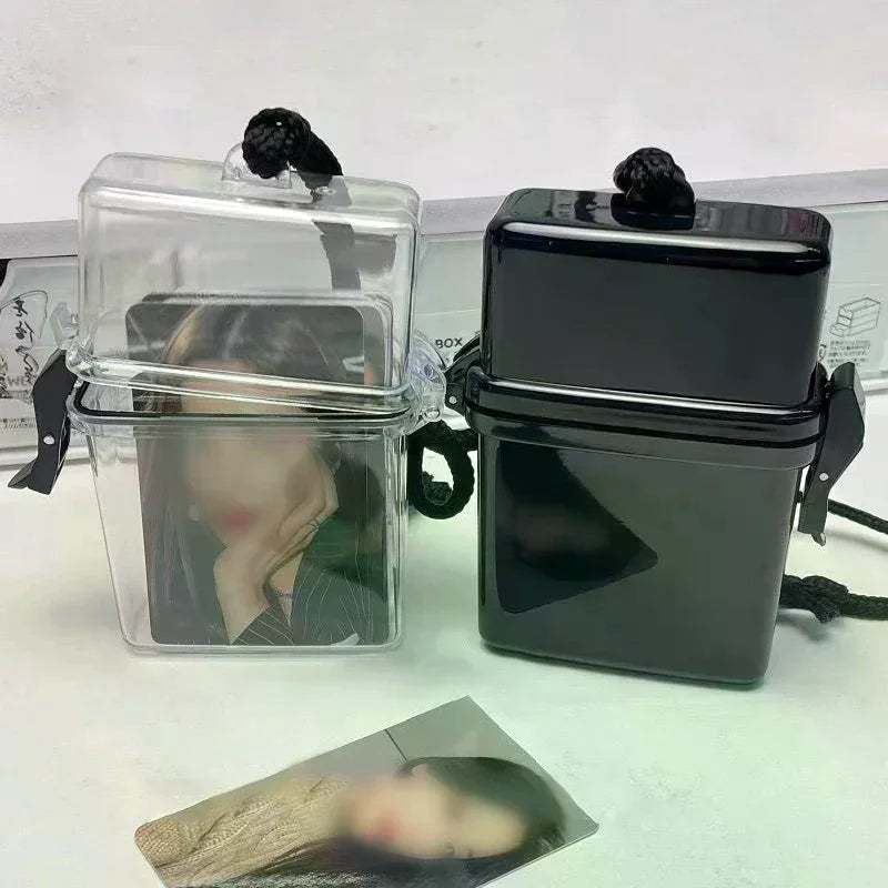 Ins Idol Photo Card Storage Box Decorative Photocard Storage Box Waterproof Photo Picture Collect Holder Message Organizer Box Oasis Select