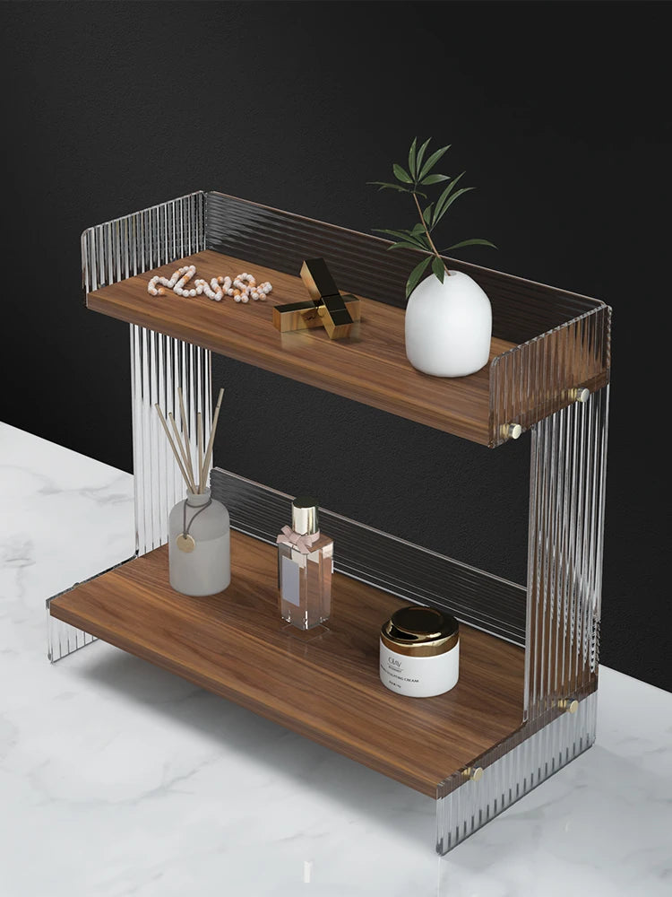 Bathroom Vanity Shelf Cosmetics Shelf Bathroom Vanity Skincare Desktop Storage Box Bathroom Organizer Oasis Select
