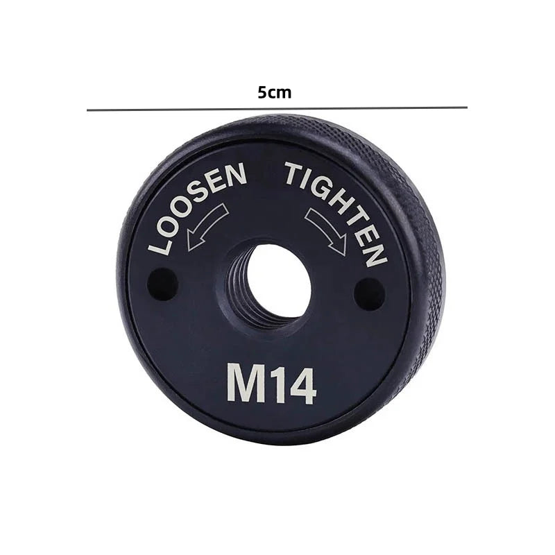 JUSTINLAU 1PC Universal M14 Thread Angle Grinder Pressure Plate Angle Grinder Flange Nut Accessory for Replacing Clamping Tools Oasis Select