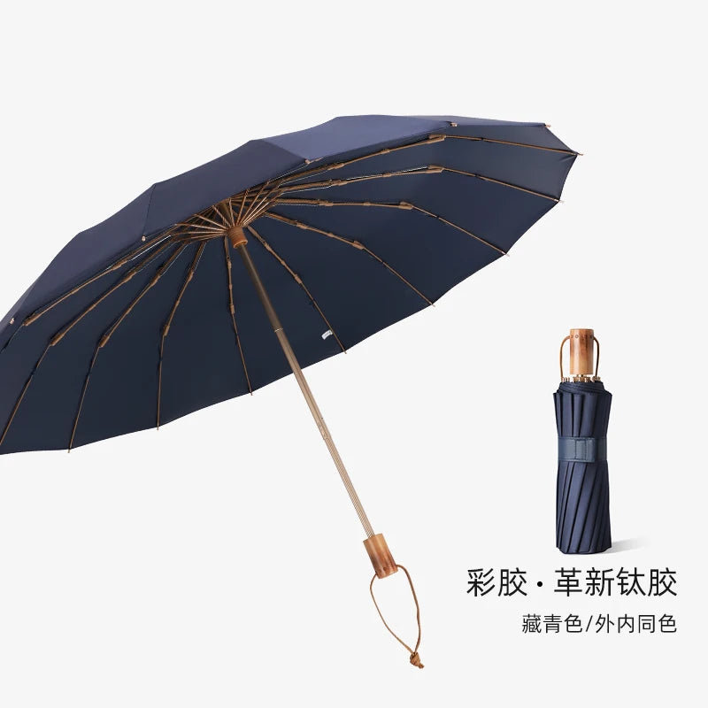 16 Bone titanium silver sun umbrella super sun protection UV umbrella sunshine and rain umbrella Oasis Select 23