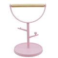 Cute Small Bird Perch Bird Play Stand Training Parrot Playstand Portable Bird Cage Toys for Cockatiels Conures Paraket Oasis Select Pink