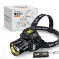 LED Motion Sensor Headlamp 1200LM COB Rechargeable IPX4