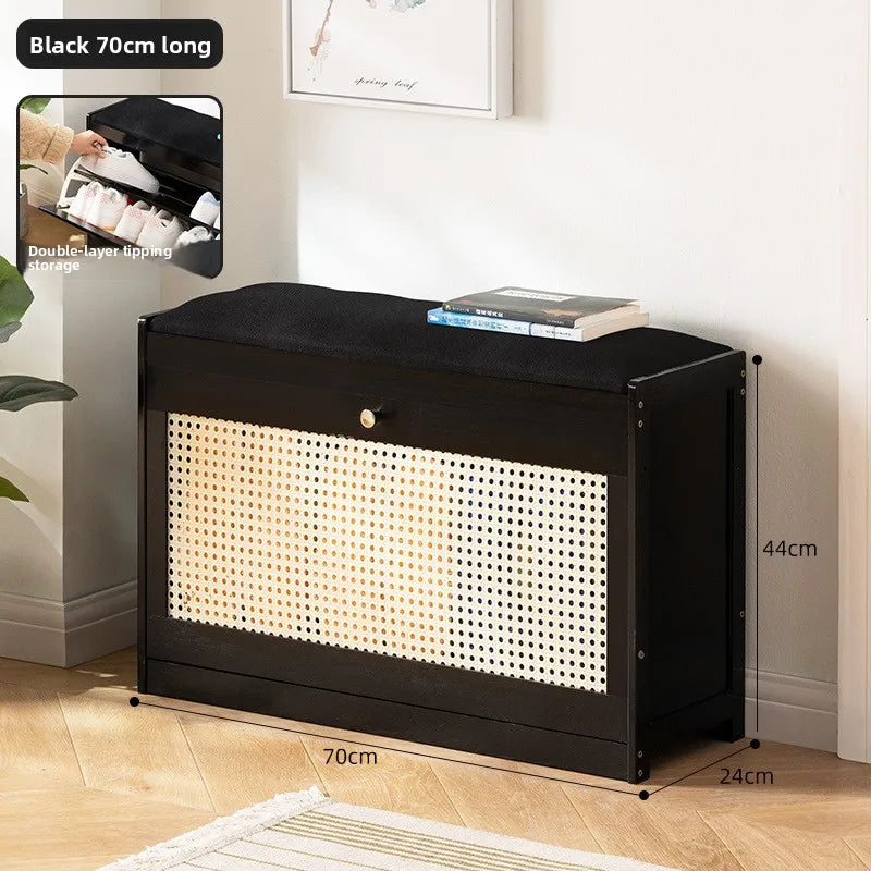 shoe change stool can be integrated into the stool, and the long stool at the door enters the home Oasis Select 70 long black