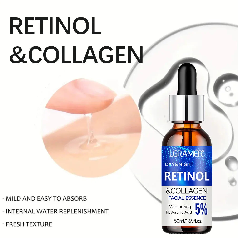 LGRAMER Retinol Cream & Serum Combo – Moisture & Elasticity