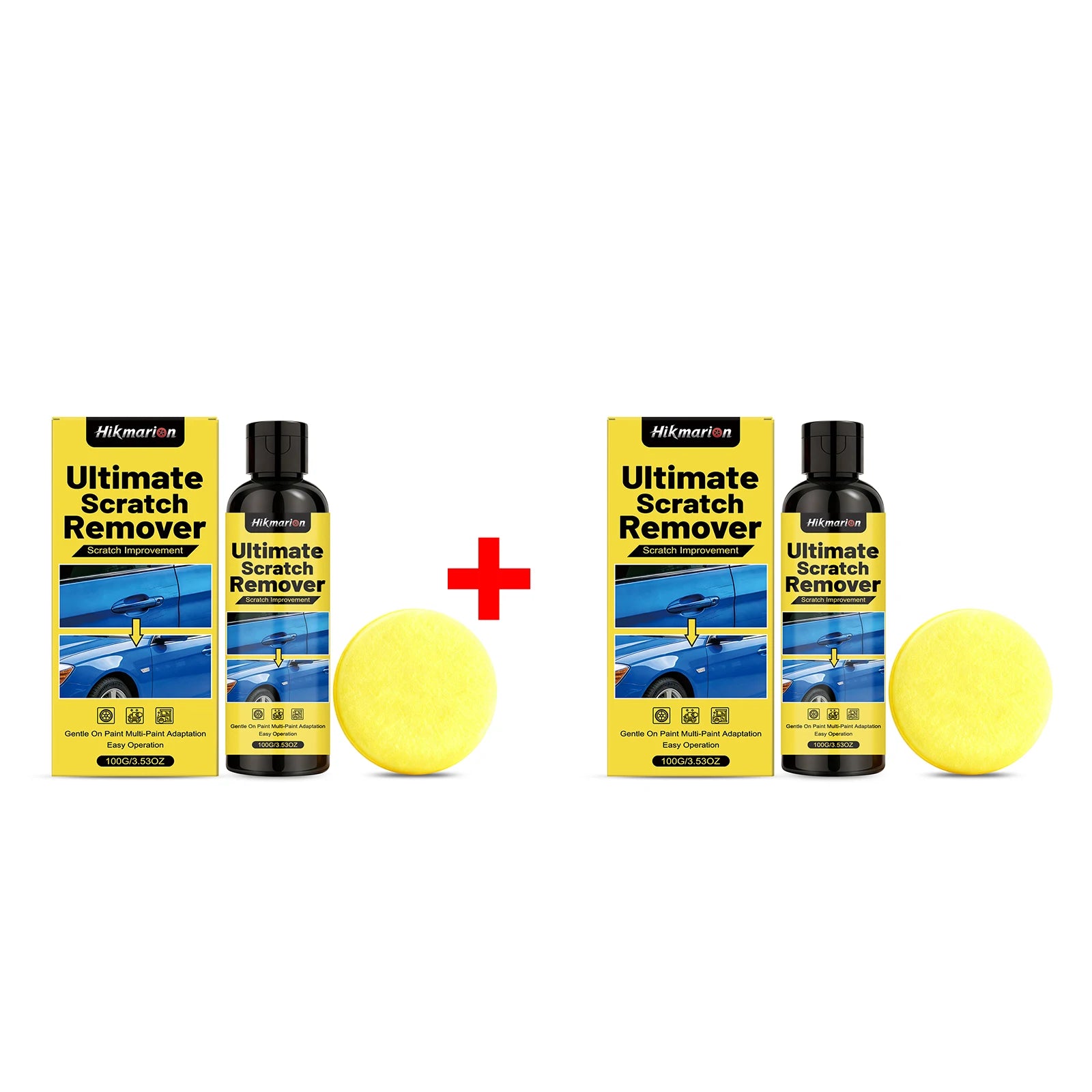 Car Scratch Repair Kit Polishing and Restoration Set for Light Scratches, Swirl Marks Scratch Remover Auto Body Maintenance Oasis Select 2pcs
