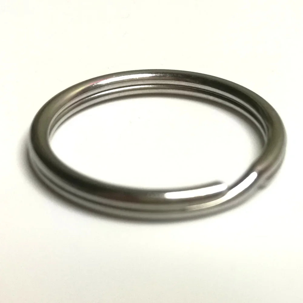 10PC 316 Stainless Steel Water Sport Keychain Keyring Split Ring Loop for Scuba Diving Swimming Diver Camping Gear 20 25 30 MM Oasis Select