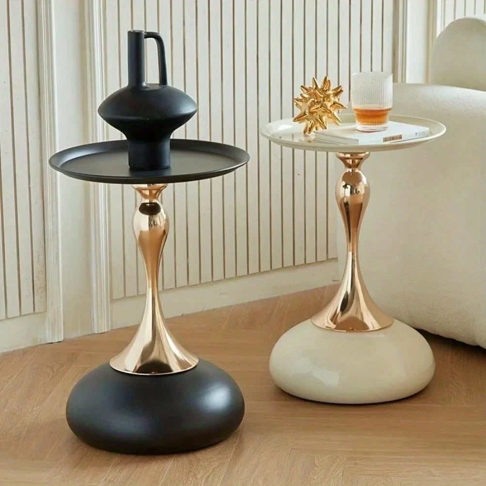 Nordic Metal Coffee Tables Mobile Portable Side Table Living Room Coffee Table Light Luxury Storage Rack Bedroom Furniture Oasis Select